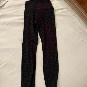 Leopard black Lululemon align leggings